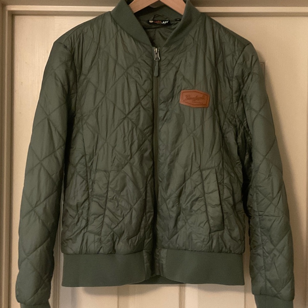 Ladies Leinenkueel Quilted Bomber Jacket (size Medium)